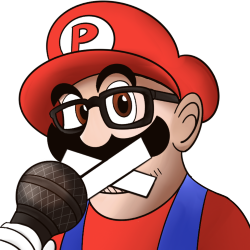 PowerToMario's profile picture, mustachioed man wearing overalls, a red hat with the letter P.